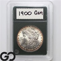 1900 Morgan Silver Dollar, Gem BU+, Bid: 455