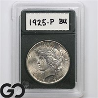 1925 Peace Dollar, BU+, Bid: 52