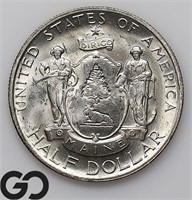 1920 Maine Commemorative Half Dollar, Gem Bid: 290