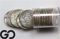 $10 Face Value 1964 Kennedy 50c, BU++ 90% Silver