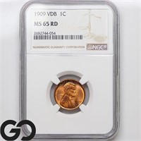 1909 VDB Lincoln Wheat Cent NGC MS65 RD Guide: 225