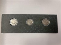 Set of 3 Buffalo Nickels