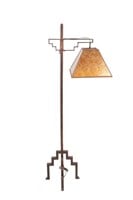 Wrought Iron Mica Shade Floor Lamp