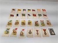 Antique Cigarette Silk Flags, Animals, Military ++
