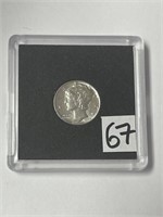 1942 silver Mercury dime