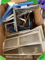 assorted brackets and vent covers