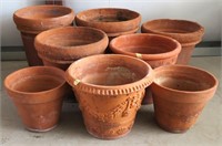 Terra Cotta Planter Pot Collection (8)