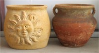 Large Terra Cotta Planter Pots (2)