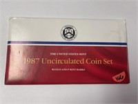 1987 Uncirculated Coin set
