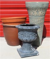 Mixed Style & Composition Planter Pots (4)