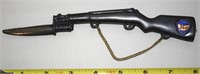 Vtg Mackinac Island Souvenir Metal Rifle w/Bayonet