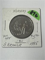 1995 Norway 5 Kroner