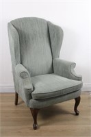 LARGE WINGBACK UPHOLSTERED ARM CHAIR