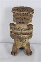 CARVED STONE AZTEC MAYAN FIGURE