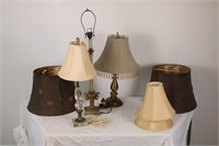 VINTAGE LAMPS AND LAMP SHADES