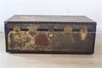 ANTIQUE TRUNK WITH CONTENTS