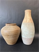 Pair of Pottery Vases