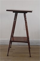 ANTIQUE TWO-TIER PLANT STAND