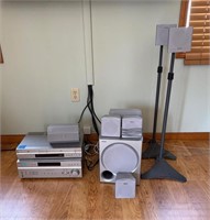 Sony surround sound,speakers, Dvd and vhs player
