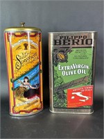 Pair of Italian Food Product Canisters