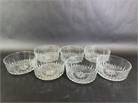 Vintage Small Glcoloc Glass Decorative Bowls
