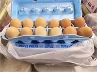 1 dozen fresh brown eggs