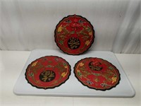 Wooden Asian Wall Plaques