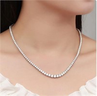 KNOBSPIN Moissanite Tennis Necklace