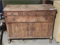 Antique dresser. Missing two drawers. Top has