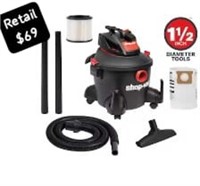 Shop-Vac 6galon Corded Wet/Dry Vacuum (read info)