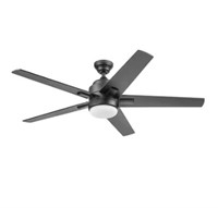 52"  Black Indoor Ceiling Fan+light (read info)