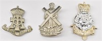 (3) Military Badges: Black Watch-Howards-Yorkshire