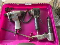 3 assorted air tools