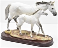 Monterfiori Collection Mare & Foal Horse Figurine