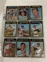 27- 1971 OPEE CHEE  baseball cards