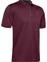 Under Armour Large Maroon Tech Polo