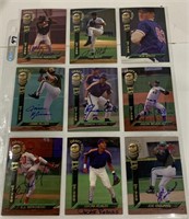 9- Autographed baseball cards