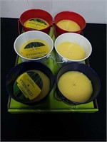 Six new citronella scented candles