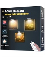 3-Pack Picture Light Battery Operated, 3 Lighting