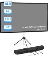 EXCELIMAGE 80IN PROJECTOR SCREEN WITH STAND