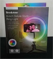New Brookstone 8-in Deluxe Studio ring light