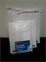 Two new number 5, 5 pack poly bubble mailers, and