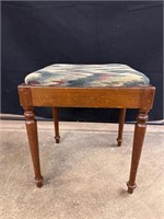 Fabric covered footstool