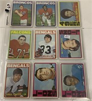18- 1972 Football  cards