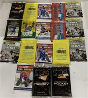 19- unopened packages of hockey cards