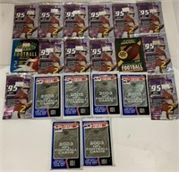 20-unopened packages of football cards