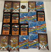 20-unopened packages of 1991-93 basketball cards