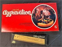 Aggravation Board Game, Cribbage Board