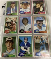 144- 1981 Baseball cards