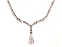 18kt White Gold & Diamond Necklace